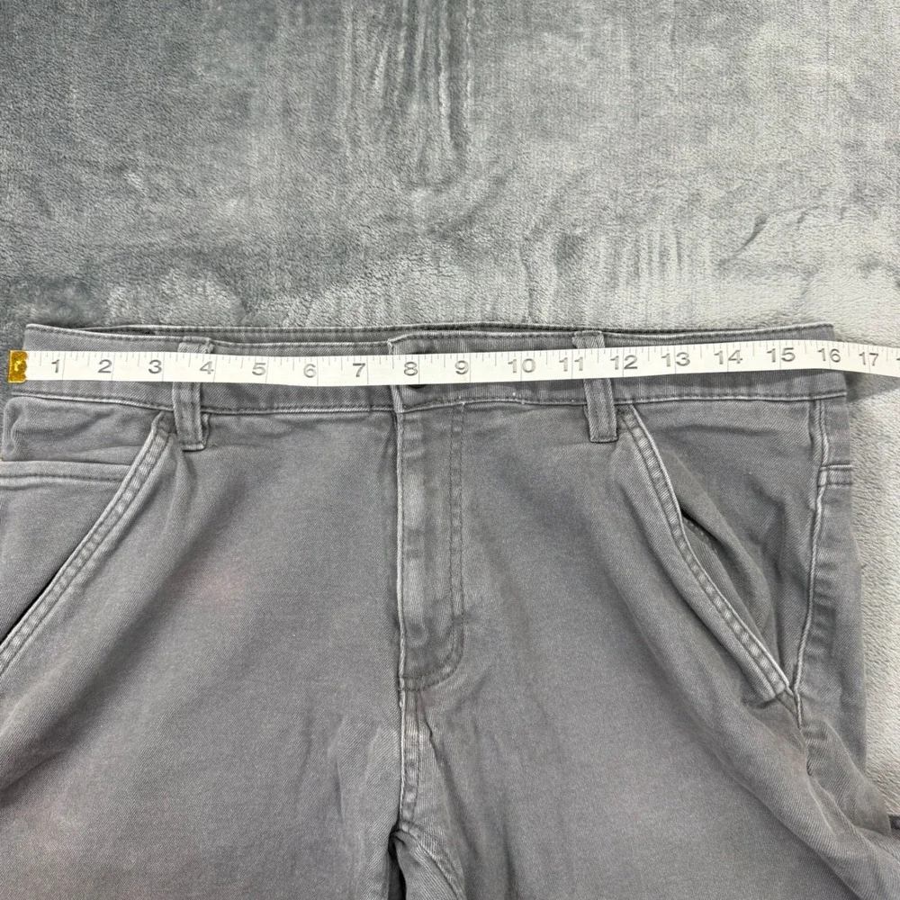 CAT Caterpillar Mens Grey Double Knee Work Pants 32x32 Utility Carpenter 1554304